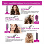 5-in-1 Hot Air Hair Dryer & Styler Brush – Dry, Straighten, Curl, Volumize & Smooth Hair