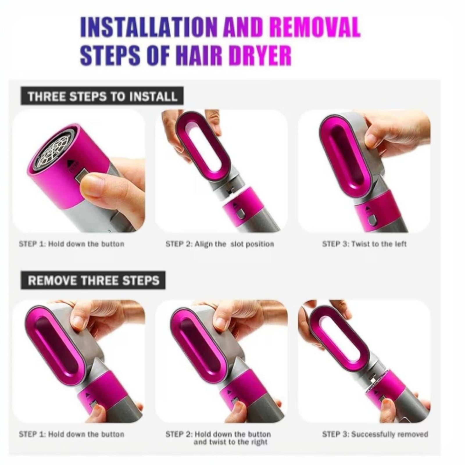 5-in-1 Hot Air Hair Dryer & Styler Brush – Dry, Straighten, Curl, Volumize & Smooth Hair