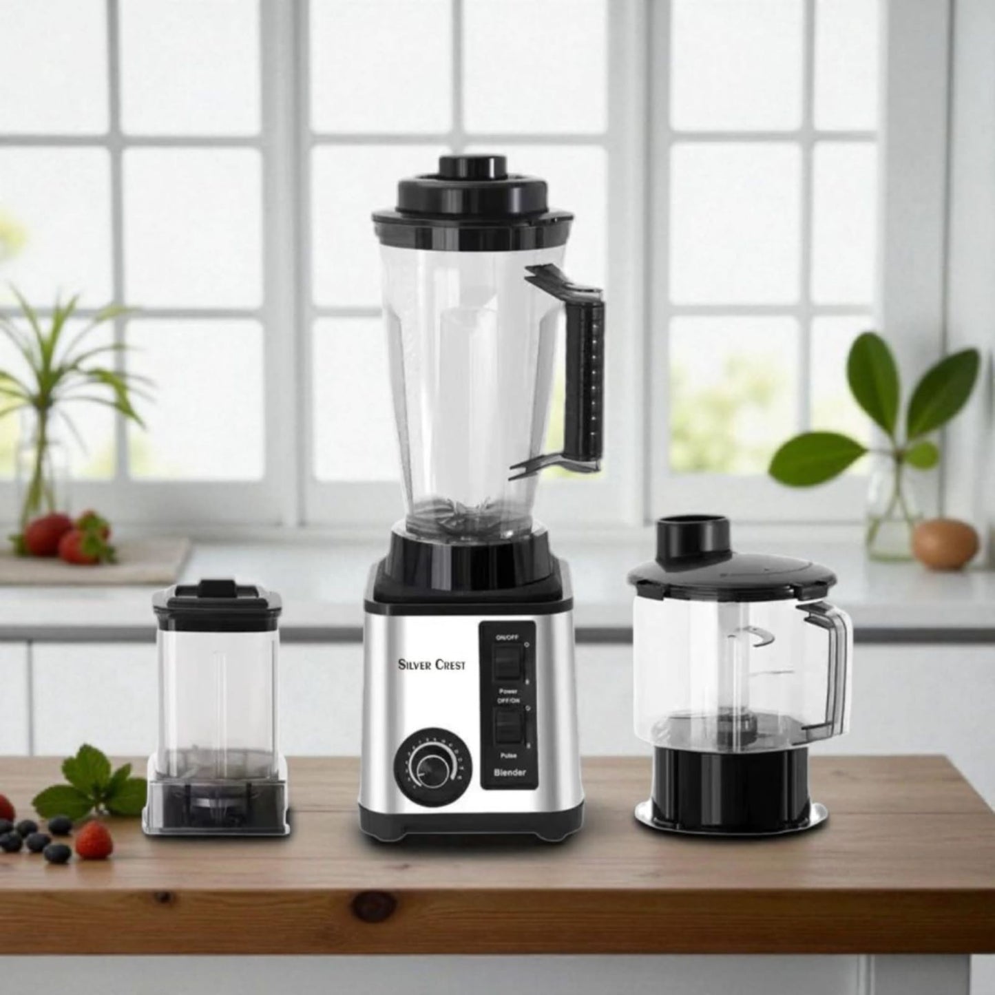Silver Crest Professional Blender 6-in-1 – 8000W High-Performance Heavy-Duty Blender & Food Processor (3L Jar)