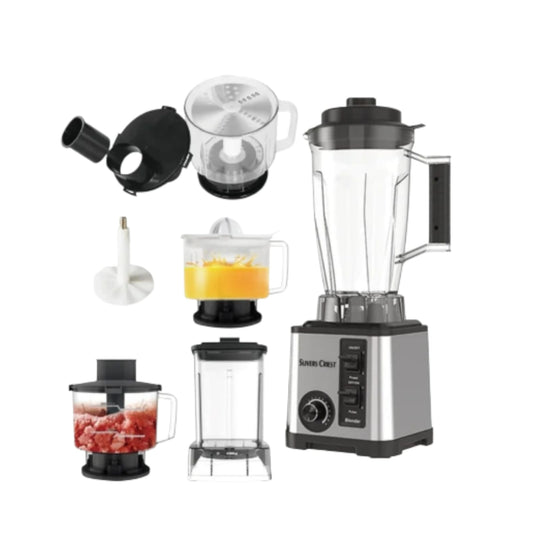 Silver Crest Professional Blender 6-in-1 – 8000W High-Performance Heavy-Duty Blender & Food Processor (3L Jar)
